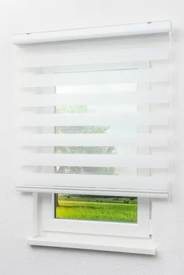 Produktbild von Lysel - Qualitätsdoppelrollo weiß, (B x H) 110cm x 130cm in weiß