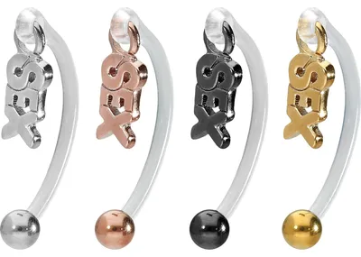 Produktbild von Bauchnabelpiercing PMFK Bananabell mit Chirurgenstahl-Design