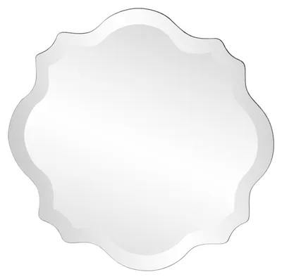 Immagine prodotto di Specchio da parete senza cornice, con bordo ondulato, ideale per la decorazione
