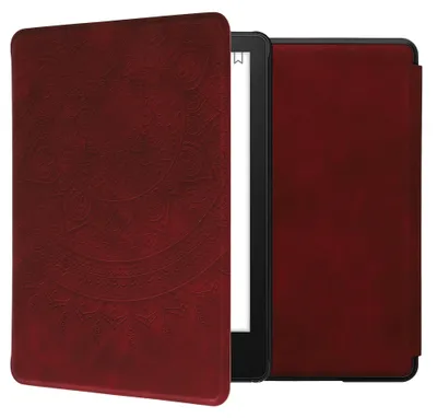Produktbild von kwmobile Klapphülle kompatibel mit Amazon Kindle Paperwhite 11. Generation 2021 Hülle - Flipcase für Kindle Paperwhite Hülle aus Kunstleder - Indische
