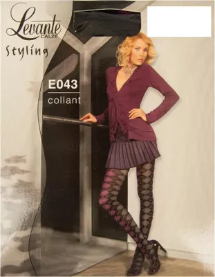 Produktbild von Strumpfhosen-Socken für Frauen 80 den 88 dtex Mode bearbeitet nackte Spitze Flachnähte Zwickel Baumwolle LEVANTE Artikel E043, 3/4 - L/XL, Poliammide 97%,Elasthan 3%