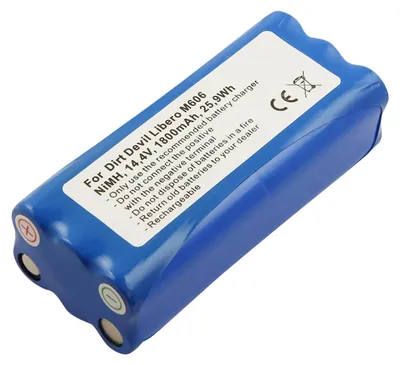 Obrázok produktu pre Avizar, batéria do vysávača Dirt Devil Libero M606, 14,4 V, NiMH, 1800 mAh, 25,9 Wh, modrá