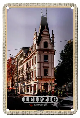 Produktbild von Blechschild Städte Leipzig Südvorstadt Gebäude 12x18cm Geschenk Schild