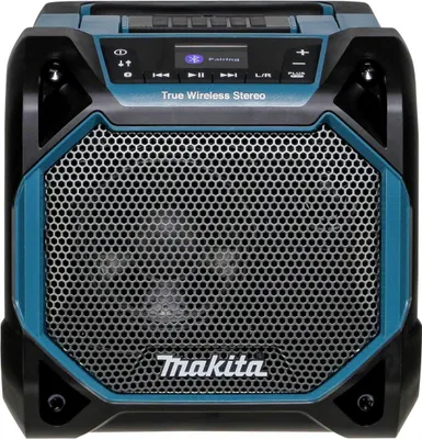 Obrázok produktu pre Makita DMR203, 3,58 cm (1.41"), 3,6 cm, 10,2 cm (4"), 10,2 cm, Kábel, Prenosný stereo reproduktor