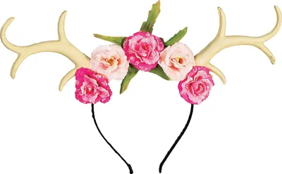 Image de Bristol Novelty - Bandeau pour cheveux à fleurs BN5938 (Taille unique) (Noir/Rose/Vert/Naturel)