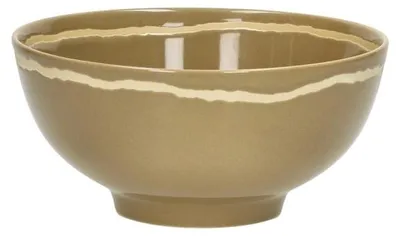 Produktbild von Pomax Romance Suppenschale aus Porzellan, Kümmelbraun, Ø 15 x H 7 cm