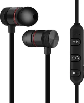 Zdjęcie produktu dla Bezprzewodowe słuchawki douszne, Bluetooth 4.1, słuchawki z mikrofonem, bezprzewodowe słuchawki, magnetyczne słuchawki sportowe, lekkie słuchawki