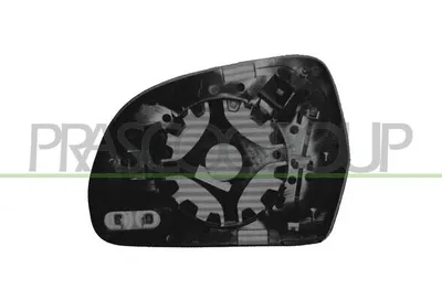 Produktbild von PRASCO Spiegelglas Außenspiegel Rechts für AUDI A4 Avant (8K5, B8) Beheizbar Asphärisch AD0247513