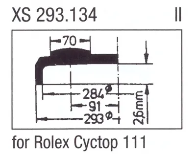 Obrázok produktu pre Glas XS 293.134 Stülpglas mit Lupe Kunststoff