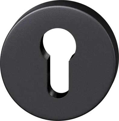 Produktbild von FSB Zylinderrosette rund 17 1735 01510 AGL, Aluminium schwarz matt