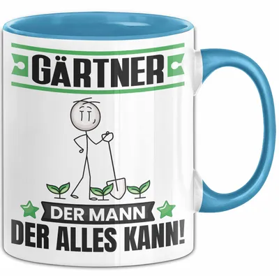 Produktbild von Gärtner Tasse Geschenk für Gärtner Der Mann Der Alles Kann Geschenkidee zum Geburtstag (Blau)
