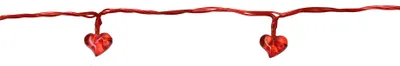 Produktbild von Best Season LED-Lichterkette "Heart-Battery"10tlg. 10 rote Herzen, rote LED, batterie, ca. 1,35 m, 726-11