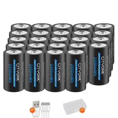 Obrázek produktu pro Dobíjecí baterie, 3,7 V, dlouhá životnost, 24 ks