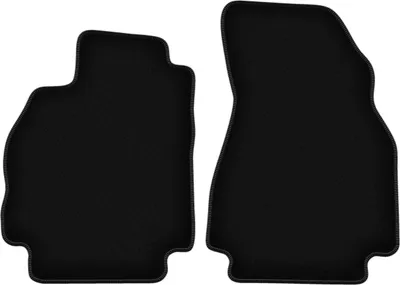 Image de Wielganizator Tapis avant de sol velours sur-mesure pour Renault Megane II (2002-2008, hatchback) noir, jeu 2 pièces, fixations