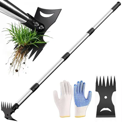 Immagine prodotto di Omgoods - Diserbante 2-in-1 con manico regolabile fino a 150 cm