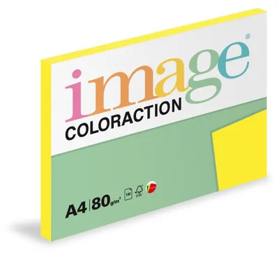 Obrázok produktu pre Kopírovací papier Coloraction A4 80 g žltý reflexný 100 listov