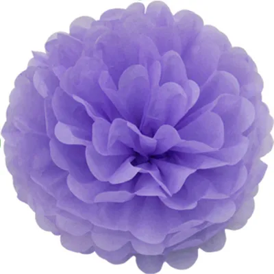 flieder Papier Pompons