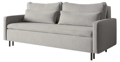 Image de Selsey Umpro – Canapé 3 places avec fonction couchage et coffre de rangement, chenille, gris