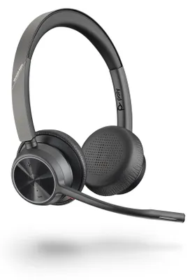 Produktbild von HP Poly Voyager 4320 USB-A Headset +BT700 Dongle, für Microsoft Teams , Verkabelt & Kabellos, Büro/Callcenter, 20 - 20000 Hz, 162 g, Kopfhörer, Schwarz