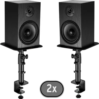 Image de My Wall HS30L Support d'enceinte double, noir - réglable en hauteur + inclinable