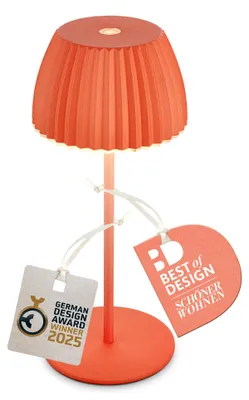 Zdjęcie produktu dla Lampa stołowa LED, akumulatorowa, z regulacją jasności, bezprzewodowa, sterowana dotykiem, do użytku wewnątrz i na zewnątrz