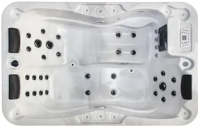 Produktbild von Outdoorwhirlpool Modena Weiß inkl. Abdeckung - 205 x 130 x 70cm