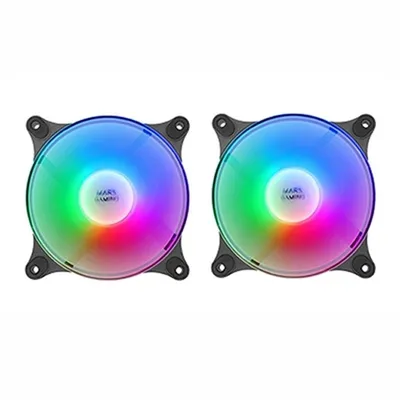 Produktbild von Mars Gaming MFDUO, Ventilator, 12 cm, 1100 RPM, Schwarz
