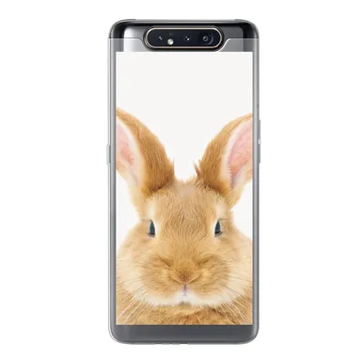 Produktbild von MuchoWow® Handyhülle Schutzhülle Hülle für Samsung Galaxy A80 Kinder - Kaninchen - Kind - Mädchen - Jungen Silikon Softcase Handy Hülle - Schutzdeckel