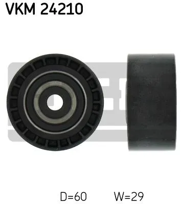 Produktbild von SKF VKM 24210 Umlenkrolle Zahnriemen für FORD FIESTA III (GFJ) MONDEO II Kombi (BNP) Escort VI Cabrio (ALL) MONDEO II (BAP) Escort VI Schrägheck