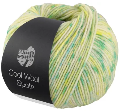 Produktbild von Lana Grossa - Cool Wool Spots 5007 creme jade zitrusgelb mint zartgrün