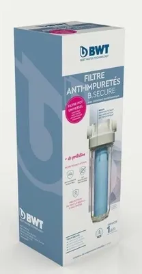 Zdjęcie produktu dla Filtr anty-zanieczyszczeniowy BWT B.SECURE, 25µm, Antybakteryjny, Ochrona zdrowia i urządzeń