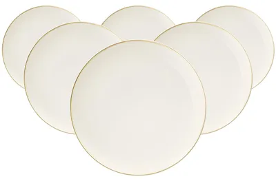 Produktbild von Seltmann Weiden Savona Speiseteller ø 27,7 cm Goldlinie 6er Set