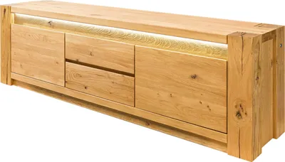 Produktbild von MASSIVMOEBEL24.DE TV-Board Wildeiche 173x40x53 natur geölt KENT #110