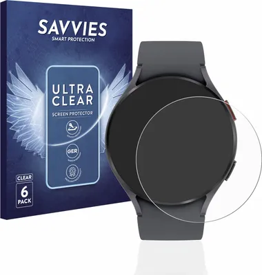Produktbild von 6x Für Samsung Galaxy Watch 5 (44mm) Schutzfolie Savvies Displayschutz Display Schutz Folie Klar Transparent