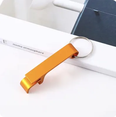Immagine prodotto di CHPN - Portachiavi - Apribottiglie per birra - Apribottiglie - Portachiavi apribottiglie per birra arancione/oro: idea regalo - portachiavi - apribottiglie