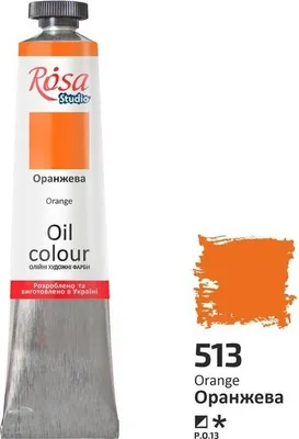 Image de Peinture à l'huile orange 513, 45 ml - Rosa