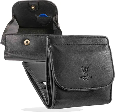 Produktbild von MATADOR WIEN Herren Geldbörse klein Leder RFID Brieftasche Schwarz