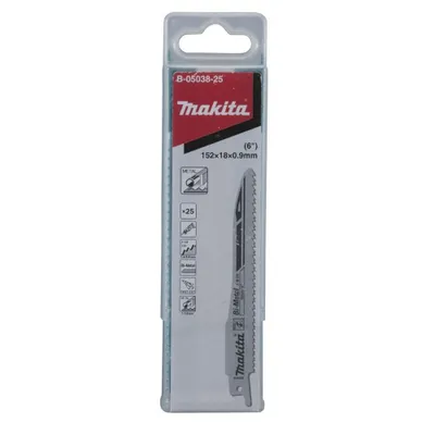 Produktbild von Makita B-05038-25 Reciprosägeblatt  Bi-Metall 152 mm 7-18 (25Stk.)