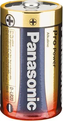 Productafbeelding van Panasonic LR20PPG/2BP 1x2 Panasonic Pro Power Mono D LR 20