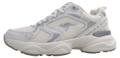 Image de KangaRoos K-GUW, chaussures de sport dorées pour femmes, baskets de sport à lacets, couleur blanche, style décontracté