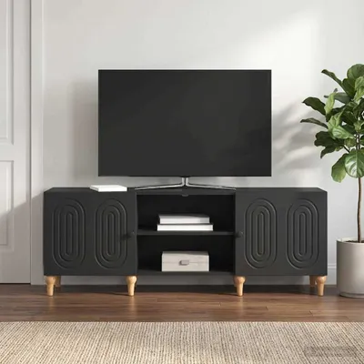 Obrázok produktu pre vidaXL TV skrinka 150 x 31 x 50 cm, čierna, drevotrieska