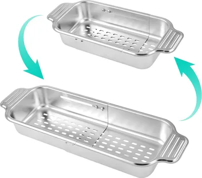 Produktbild von Uttziehbarer Sieb für die Spüle - Edelstahl - Küchenorganizer