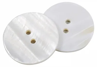 5 runde Muschelknöpfe, Perlmutt, 15 mm, für Hemden & DIY