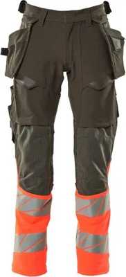 Produktbild von MASCOT® Hose mit Hängetaschen 19131-711-18222 Dunkelanthrazit/Hi-vis Rot 90C62