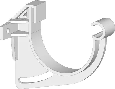 Produktbild von Dachrinne Halbrund 60mm Einzelteile | Rinnenhalter Traufbretthalter Weiss | Kunststoff PVC Fallrohr DN60 | Gartenhaus Carport Terasse