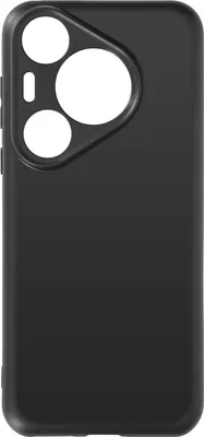 Image de Avizar, Soft Touch Housse silicone Huawei Pura 70 Pro, dos mat, noir