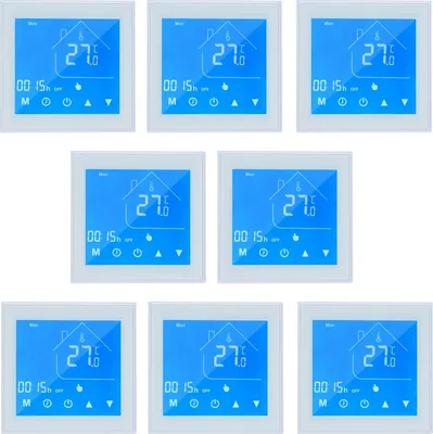 Produktbild von 8X WiFi Inteligentny cyfrowy termostat pokojowy LCD do ogrzewania wodnego 5A Ogrzewanie podłogowe Sterowanie APP Tydzień Programowalny termostat