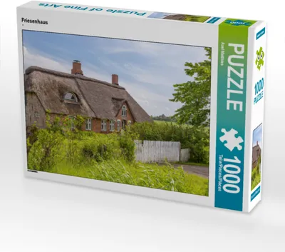 Produktbild von CALVENDO Puzzle Friesenhaus | 1000 Teile Lege-Größe 64x48cm Foto-Puzzle für glückliche Stunden