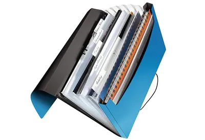 Produktbild von Leitz 45791030, A4, Polypropylen (PP), Blau, 250 Blätter, 80 g/m², Gummiband