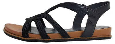 Produktbild von Jana  Damenschuhe Sandalen Flach Sandale Schwarz Freizeit